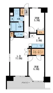 レジディア南千住【10階】の間取り