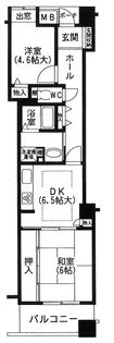 アミング潮江ウエスト1番館【5階】の間取り