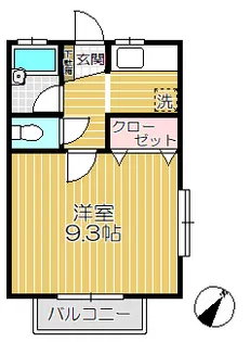 藤コーポ(土合中央2丁目)B【1階】の間取り