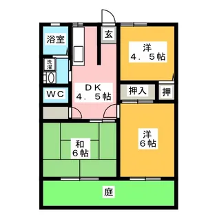 サンシティ三浦 A【1階】の間取り