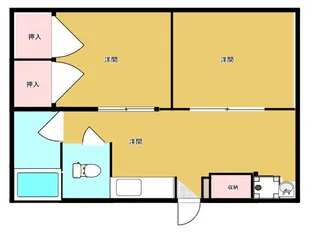 メイスイビル長浜中央【3階】の間取り
