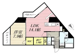 GRANPASEO麻布十番【3階】の間取り