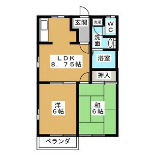 アゼリアガーデン【1階】の間取り