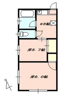 千頭ハイツ【0】【2階】の間取り