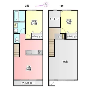 岐阜県岐阜市茜部新所4【一戸建】の間取り