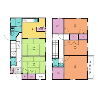 愛知県稲沢市祖父江町甲新田イ六【一戸建】の間取り