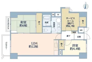 マンションニュー本郷【4階】の間取り