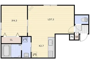 alivio東野幌(アリビオ)【3階】の間取り