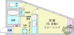 プランド河原町【2階】の間取り