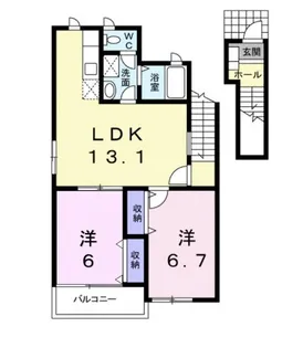 リュミエール【2階】の間取り