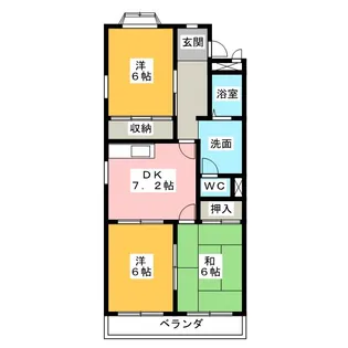 エスポワール清水II【1階】の間取り