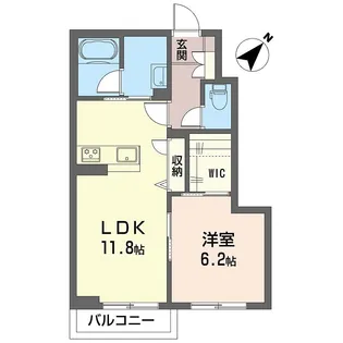 シャーメゾンヌーヴェルメール【1階】の間取り