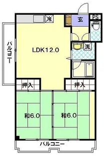 ソレイユ富士見【3階】の間取り