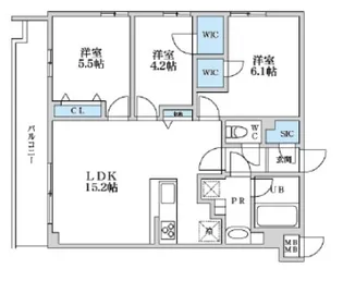 S-RESIDENCE富士見ヶ丘afford【3階】の間取り