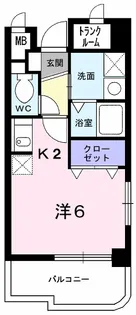 エレガンラルジュII【1階】の間取り