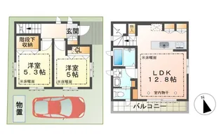 東京都八王子市台町4【一戸建】の間取り