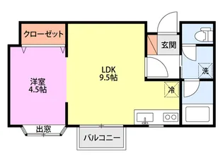 コーポ壱番館【1階】の間取り
