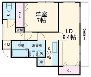 サンビレイ3【2階】の間取り