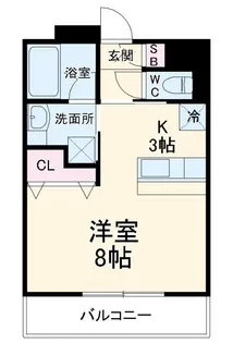 AKII八芳【4階】の間取り