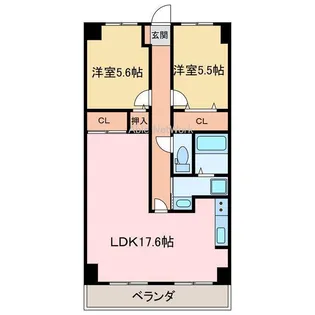 スカール新居浜【3階】の間取り