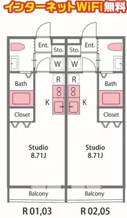 埼玉県鴻巣市新宿2【アパート】の間取り