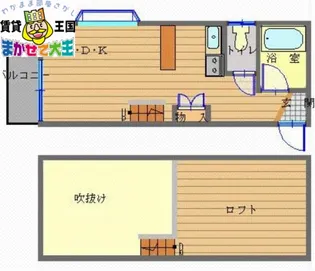 ロフティ本原【2階】の間取り