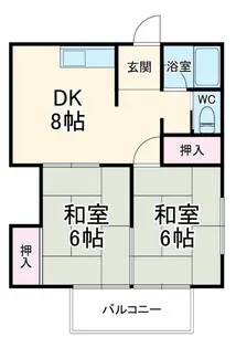 日吉ハイツ【2階】の間取り