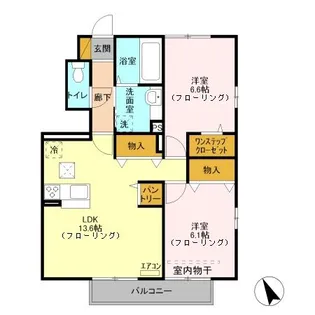 埼玉県さいたま市桜区栄和6【アパート】の間取り