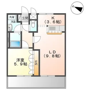 RUINS・HILL(ルインズ・ヒル)【1階】の間取り
