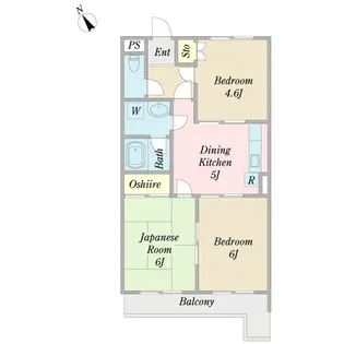 セルアーモ高野台斉藤【2階】の間取り