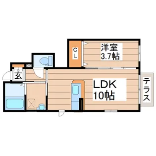 シャーメゾンラリックスクローネ【1階】の間取り