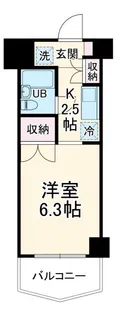 ジュネス西生田【3階】の間取り
