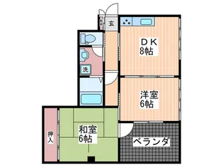 サンヨービル【4階】の間取り
