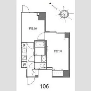 エヌステージ西船橋市川【1階】の間取り