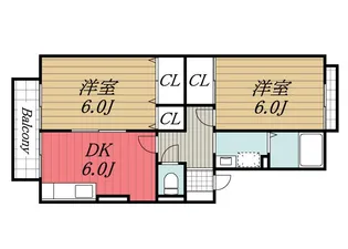 千葉県市原市五井【アパート】の間取り