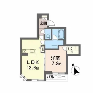 センターフィールド森合町【2階】の間取り