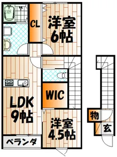 LA VITA 築城 A棟【2階】の間取り