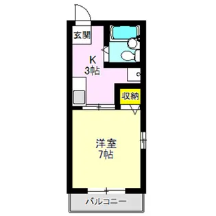 サニーハイツ(下佐野)【2階】の間取り