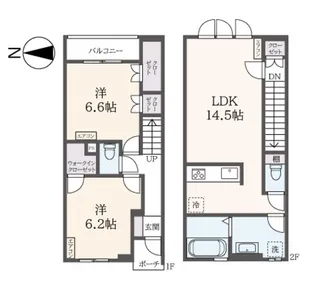 神奈川県川崎市多摩区菅1【アパート】の間取り
