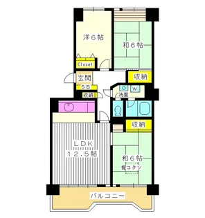 東京都練馬区光が丘3【マンション】の間取り