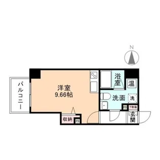 1Rの間取り画像