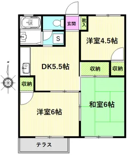コーポ藤【1階】の間取り