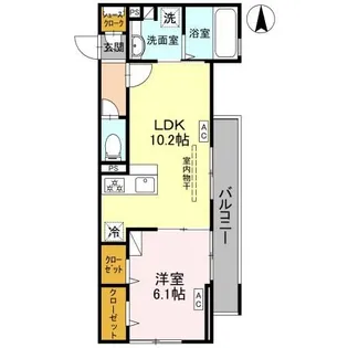 D-room Fiore ”N”【2階】の間取り