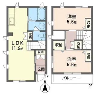 埼玉県さいたま市南区関1【アパート】の間取り