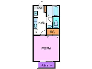 ル・アーブル狩野【1階】の間取り