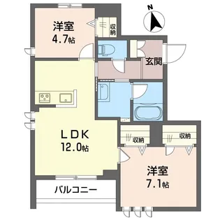 カナル グランデ【2階】の間取り