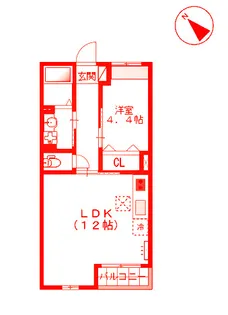 美・アベニール【3階】の間取り