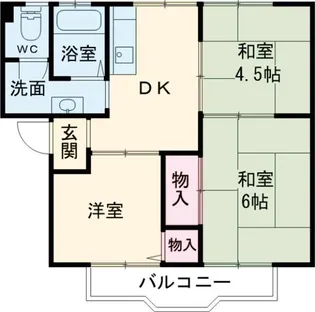 サンライフ柳井【1階】の間取り