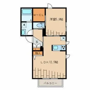 東京都世田谷区上用賀5【アパート】の間取り