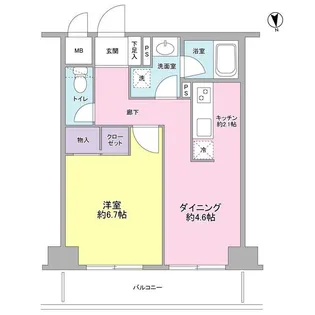 コンフォリア赤羽岩淵【5階】の間取り
